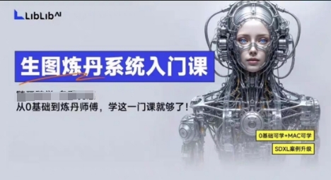 LibLibAI哩布哩布生图炼丹系统入门课，从生图到炼丹，只学这一门就够了-创薯资源