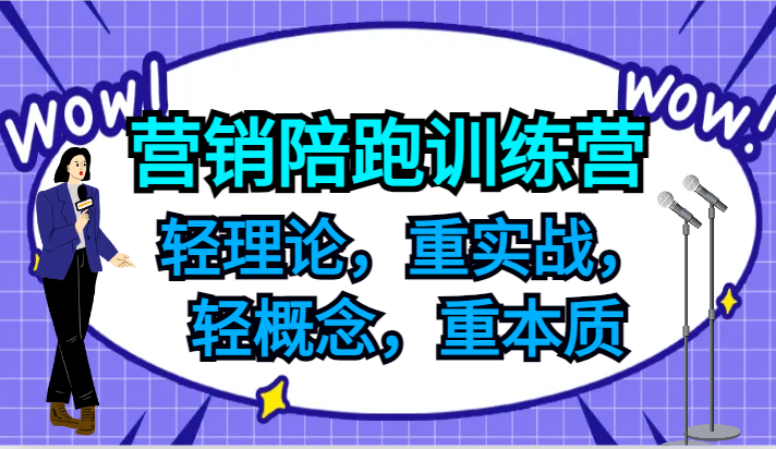 营销陪跑训练营，轻理论，重实战，轻概念，重本质，适合中小企业和初创企业的老板-创薯资源