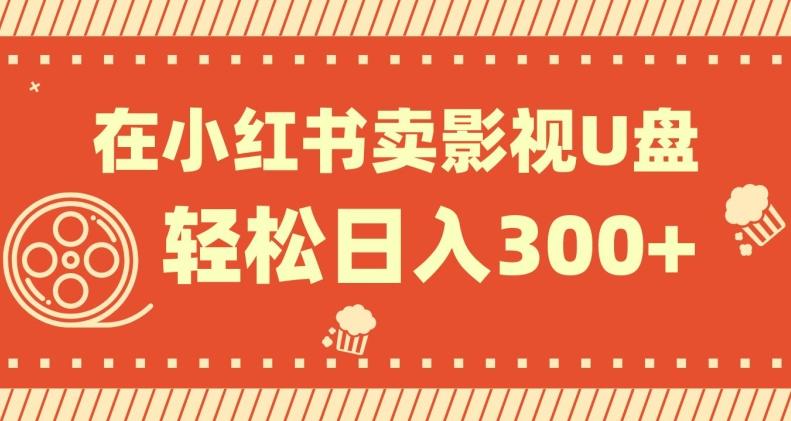 在小红书上卖影视U盘，轻松日入300+，操作简单，小白可轻松上手-创薯资源