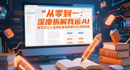 从零到一：深度拆解我运用AI撰写爽文小说挣取首笔稿费的全流程思路-创薯资源