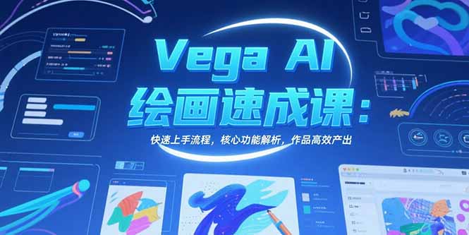 Vega AI绘画速成课：快速上手流程，核心功能解析，作品高效产出-创薯资源