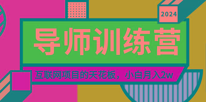 《导师训练营》精准粉丝引流的天花板，小白月入2w-创薯资源
