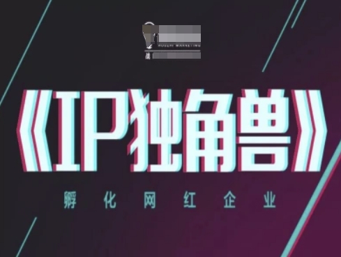 IP独角兽，孵化网红企业，ip教程-创薯资源