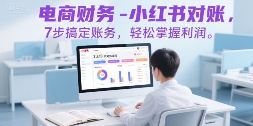 电商财务-小红书对账，7步搞定账务，轻松掌握利润-创薯资源