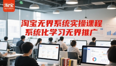 淘宝无界系统实操课程，系统化学习无界推广-创薯资源