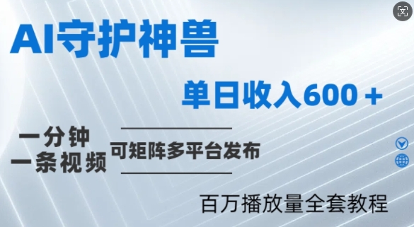 制作各省守护神，100多W播放量的视频只需要1分钟就能完成【揭秘】-创薯资源