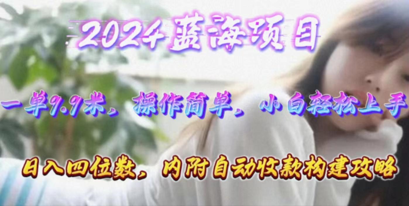 年轻群体的蓝海市场，1单9.9元，操作简单，小白轻松上手，日入四位数-创薯资源