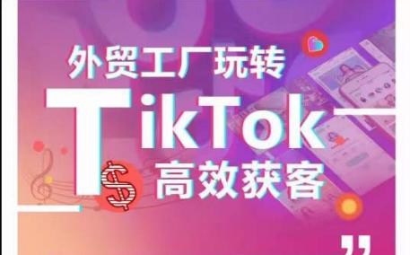 外贸工厂玩转TikTok高效获客，多种引流方式与账号定位技巧，拆解爆款短视频打造成功案例-创薯资源