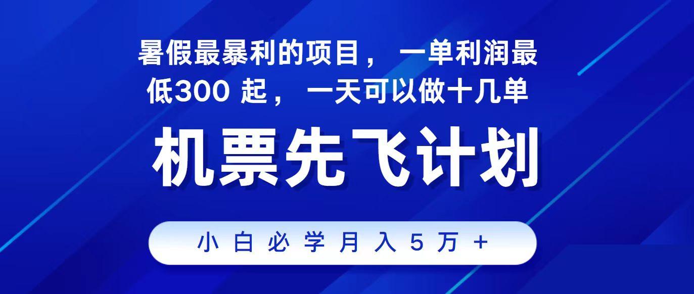 2024最新项目冷门暴利，整个暑假都是高爆发期，一单利润300+，每天可批量操作十几单-创薯资源