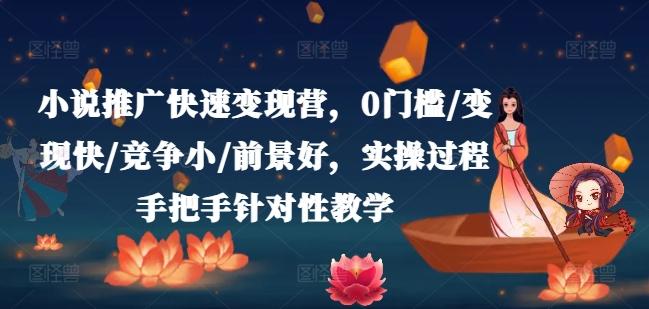 小说推广快速变现营，0门槛/变现快/竞争小/前景好，实操过程手把手针对性教学-创薯资源