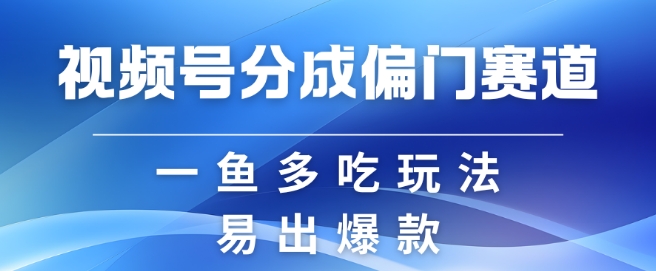 视频号创作者分成计划偏门类目，容易爆流，实拍内容简单易做【揭秘】-创薯资源