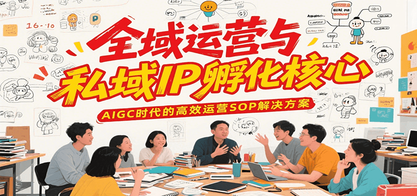 全域运营与私域IP孵化核心，AIGC时代的高效运营SOP解决方案-创薯资源