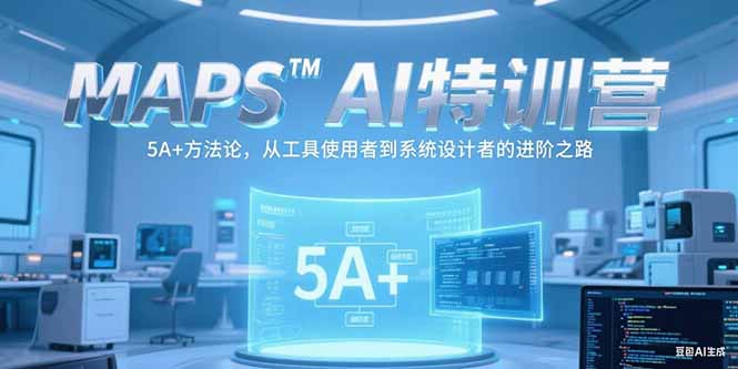 MAPSAI特训营，掌握 5A+方法论，从工具使用者到系统设计者的进阶之路-创薯资源