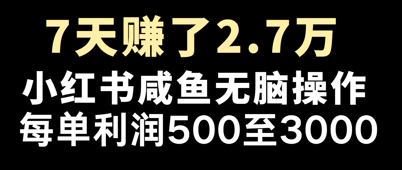 全网首发，7天赚了2.6万，2025利润超级高！-创薯资源