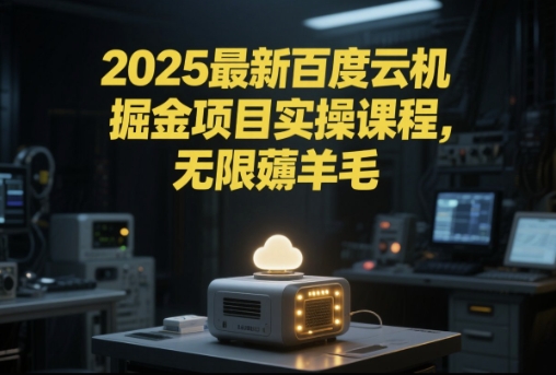 2025最新百度云机掘金项目实操课程单窗口保底5-10元月收益单窗口150+【揭秘】-创薯资源