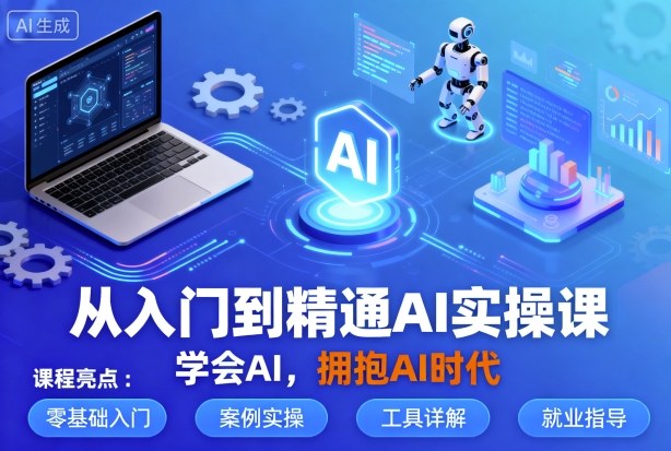 从入门到精通AI实操课，学会AI，拥抱AI时代-创薯资源