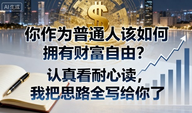 付费文章：你作为普通人该如何拥有财富自由？认真看耐心读，我把思路全写给你了-创薯资源