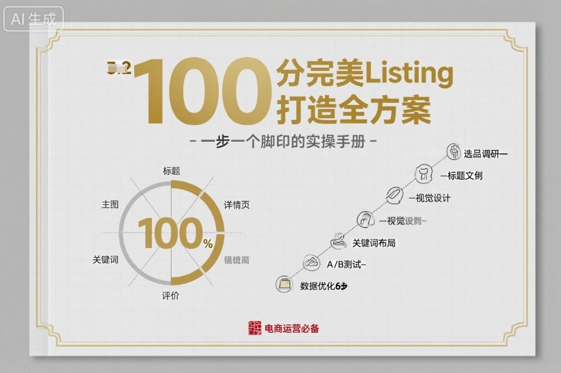100分完美Listing打造全方案，想要完美listing必须是需要一步一个脚印的-创薯资源