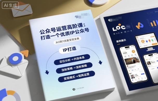 公众号运营高阶课，打造一个优质IP公众号-创薯资源