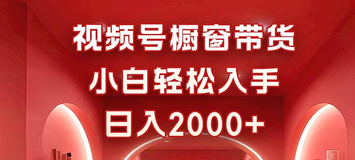 视频号橱窗带货，小白轻松入手，日入2000+-创薯资源