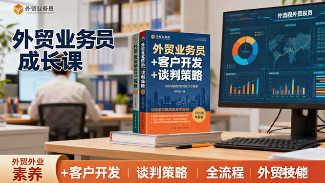 外贸业务员成长课：职业素养+客户开发+谈判策略、掌握全流程外贸技能-创薯资源