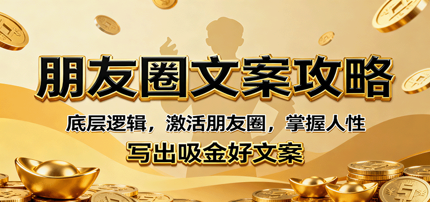 朋友圈文案攻略：底层逻辑，激活朋友圈，掌握人性，写出吸金好文案-创薯资源