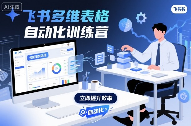 飞书多维表格自动化训练营，手把手教你告别重复处理，用多维表格开启高效办公新模式-创薯资源
