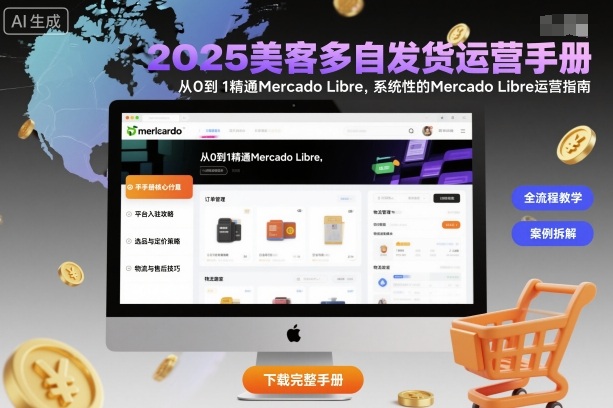 2025美客多自发货运营手册：从0到1精通Mercado Libre，系统性的Mercado Libre运营指南-创薯资源