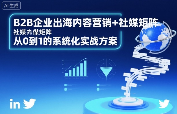 B2B企业出海内容营销+社媒矩阵，从0到1的系统化实战方案-创薯资源