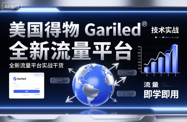 美国得物Gariled技术实战，全新流量平台​实战干货，即学即用-创薯资源