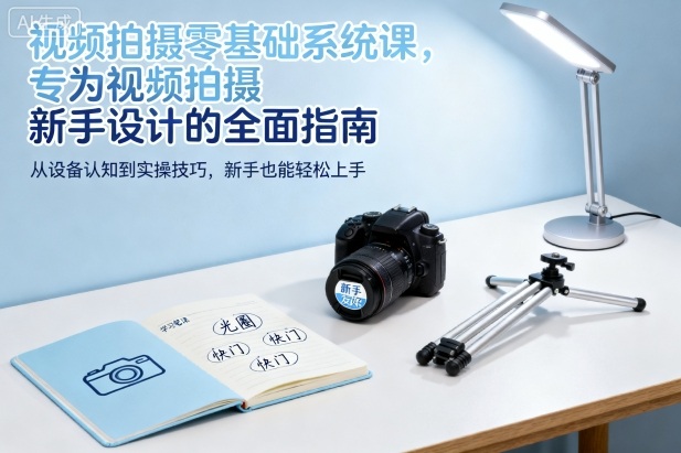 视频拍摄零基础系统课，专为视频拍摄新手设计的全面指南-创薯资源