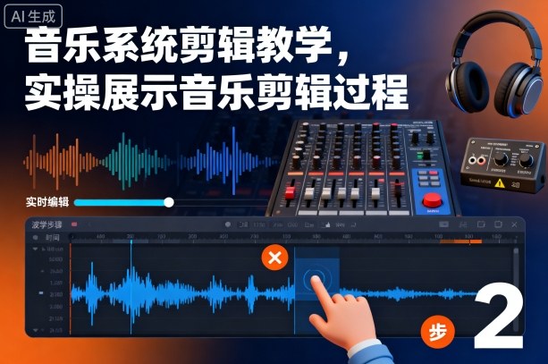 音乐系统剪辑教学,实操展示音乐剪辑过程-创薯资源