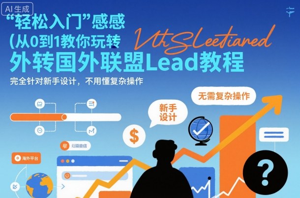 国外联盟賺美刀项目，从0到1教你玩转国外联盟Lead教程，纯新手可操作性100%-创薯资源