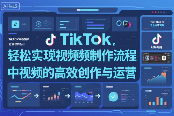 TikTok中视频制做流程，轻松实现Tk中视频的高效创作与运营-创薯资源