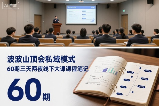 波波山顶会私域模式60期三天两夜线下大课课程笔记(文档)-创薯资源