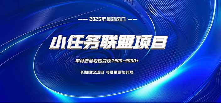 小任务联盟项目:一台电脑每天只需10分钟,轻松简单稳定-创薯资源
