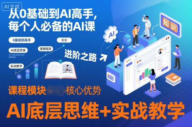 从0基础到AI高手，每个人必备的AI课，AI底层思维+实战教学-创薯资源