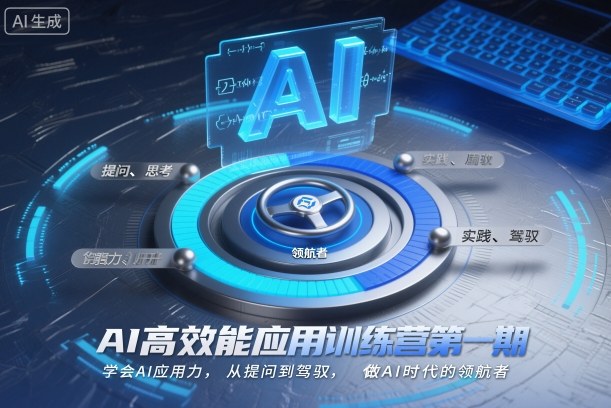 AI高效能应用训练营第一期，学会AI应用力，从提问到驾驭，做AI时代的领航者-创薯资源