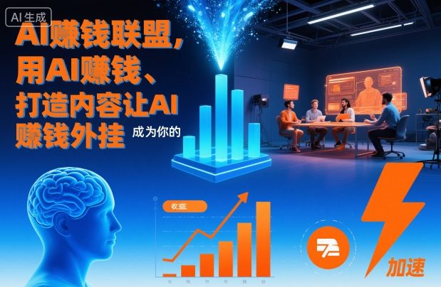 AI賺钱联盟，用AI賺钱、打造内容让AI成为你的賺钱外挂-创薯资源