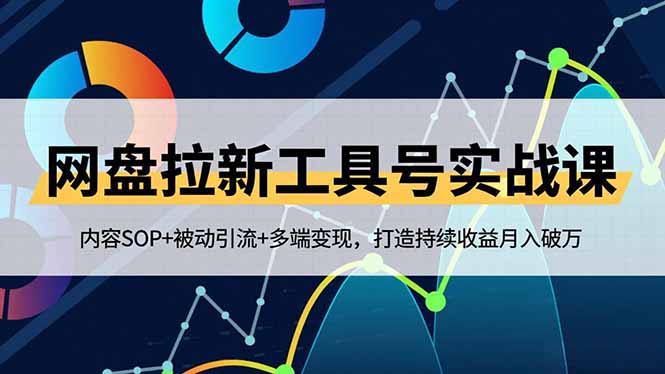 网盘拉新工具号实战课，内容SOP+被动引流+多端变现，打造持续收益月入破万-创薯资源