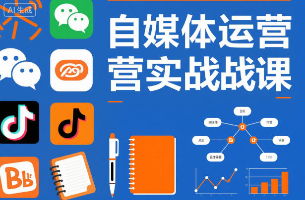 自媒体运营实战课,掌握一套系统的自媒体运营底层方法论,成为优秀的内容创作者-创薯资源
