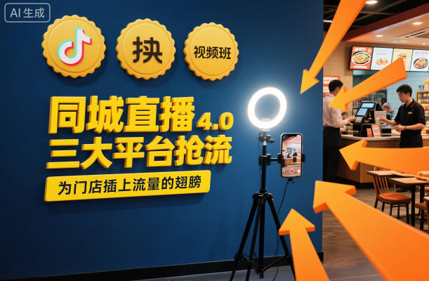 同城直播实操班4.0,三大平台抢流,为门店插上流量的翅膀-创薯资源