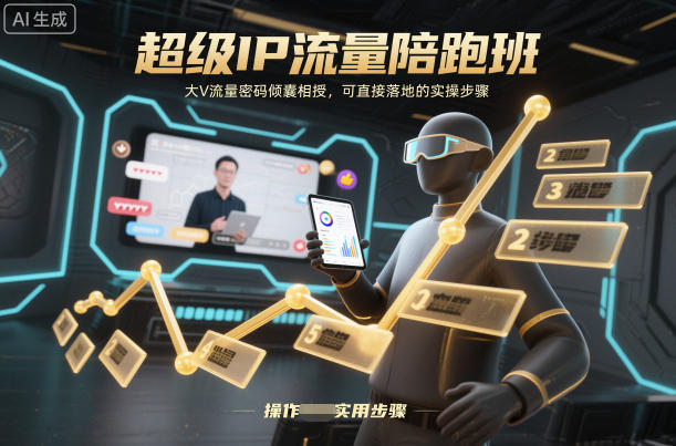 超级IP流量陪跑班,大V流量密码倾囊相授,可直接落地的实操步骤-创薯资源