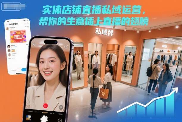 实体店铺直播私域运营,帮你的生意插上直播的翅膀-创薯资源