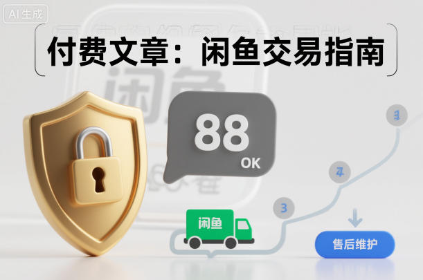 付费文章:闲鱼交易指南,怎么才能降低被坑被马扁的概率-创薯资源