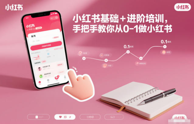 小红书基础+进阶培训,手把手教你从0-1做小红书-创薯资源