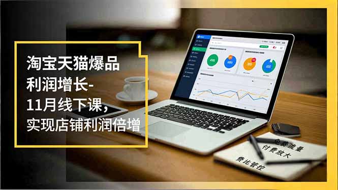 淘宝天猫爆品利润增长-11月线下课，免费流量、付费放大、费比管控，实现店铺利润倍增-创薯资源