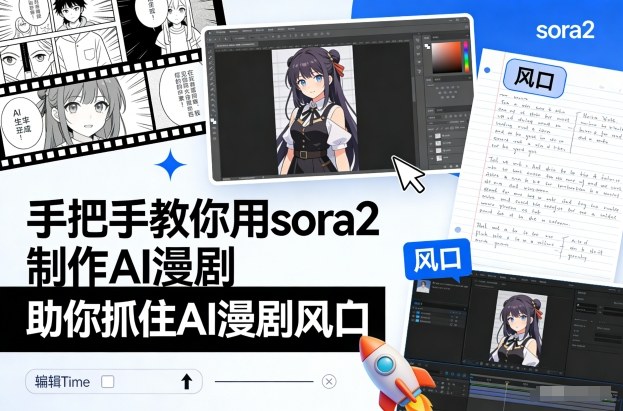 手把手教你用sora2制作AI漫剧,助你抓住AI漫剧风口-创薯资源