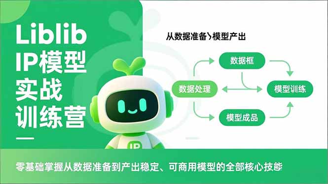 Liblib IP模型实战训练营，零基础掌握从数据准备到产出稳定、可商用模型的全部核心技能-创薯资源