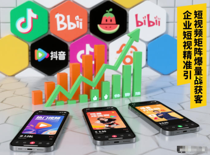 企业短视频精准引流矩阵获客，短视频矩阵爆量战法-创薯资源